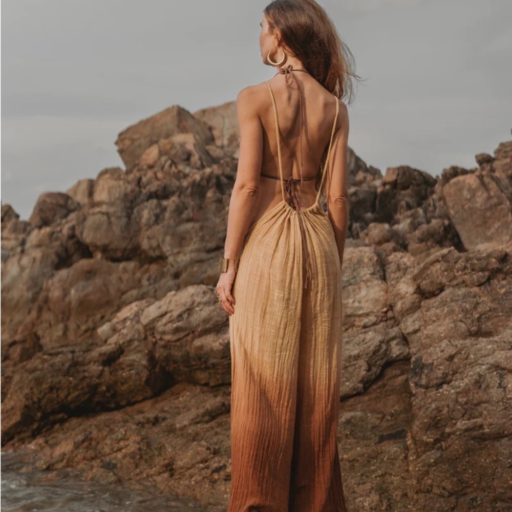 Studio Tia AMIRA SUSPENDERS tan color